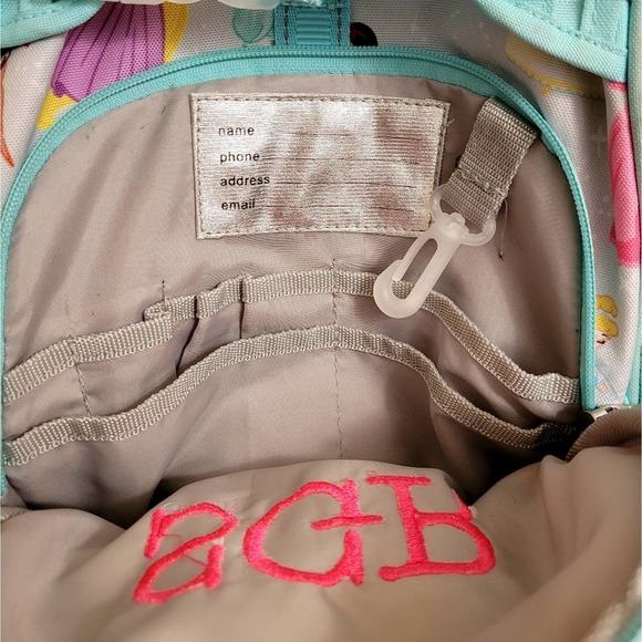 Pottery Barn Kids Mackenzie Aqua Disney Princess Backpack - monogram SGR - Picture 8 of 9